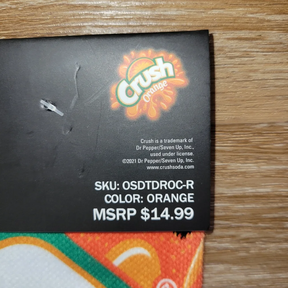 Odd Sox Orange Crush Soda Pop Adult Size 6-13 Crew Socks New